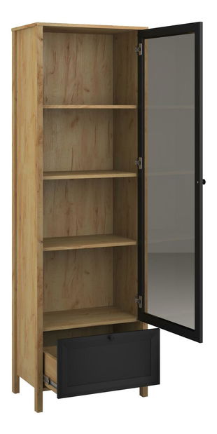 Vitrin Bruselas (tarany craft (tölgy + fekete)