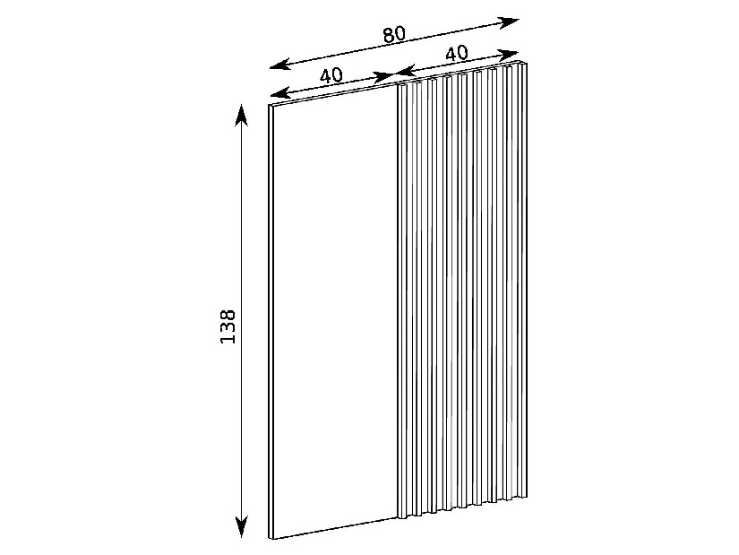 Dekoratívny panel Claudi 11 (dub artisan)