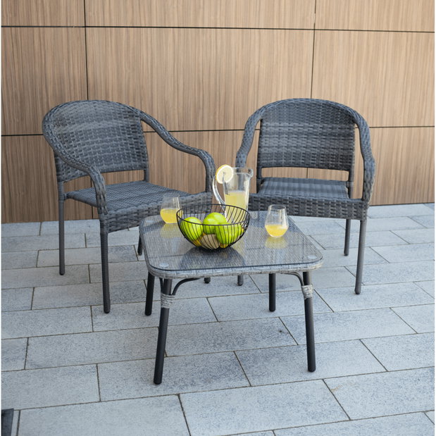 Záhradná stolička Blingo (sivá)