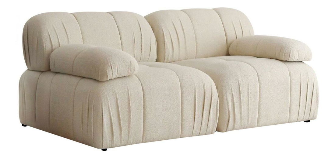 Canapea 2-locuri Solorazzo 2 (alb)