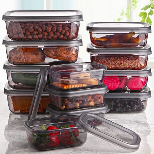 Set recipiente alimente (12 buc.) Lotta 12 (multicolor)