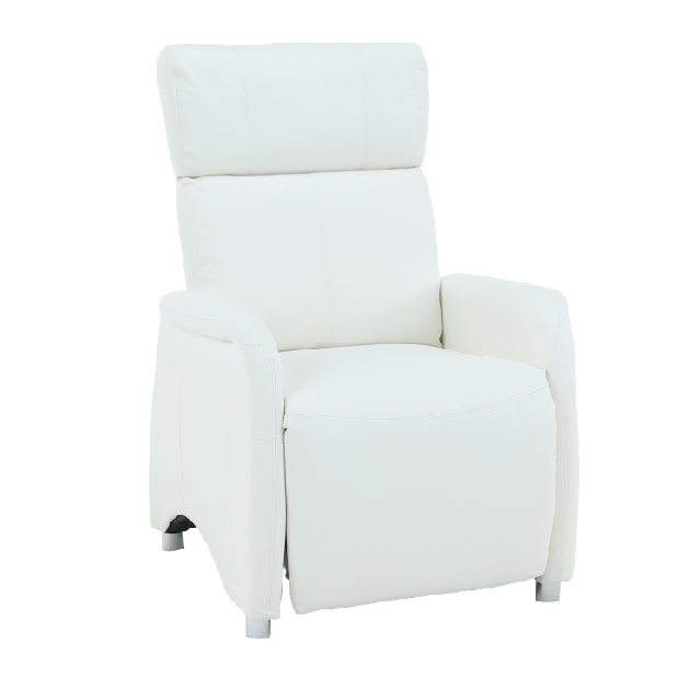 Fotoliu pentru relax Francesco CH 113100 piele PU Alb