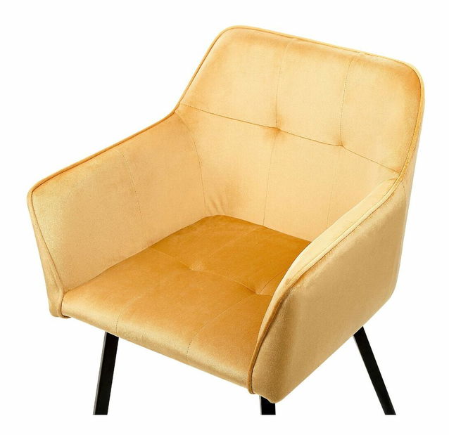 Set 2 buc scaune de sufragerie Jasminka (galben)