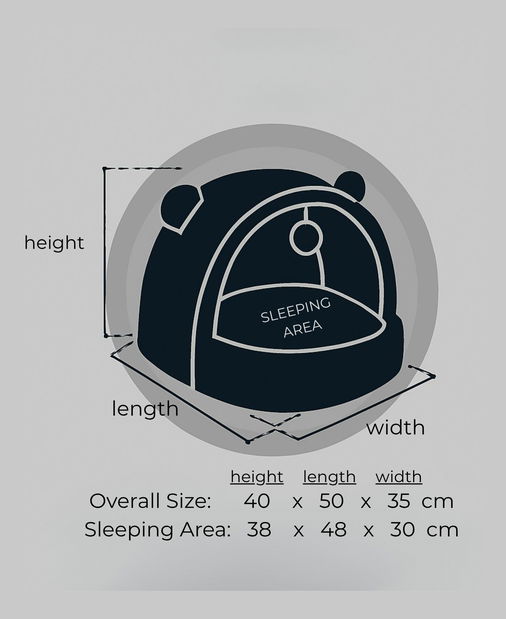 Peliešok pre domáce zviera Tommie (sivá)