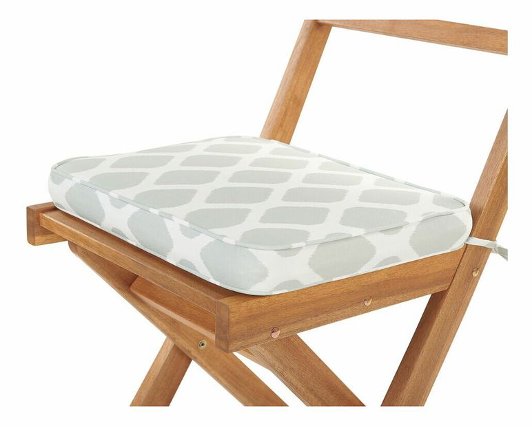 Bistro sada FIJI (masív) (svetlohnedá) (s mätovými vankúšmi)