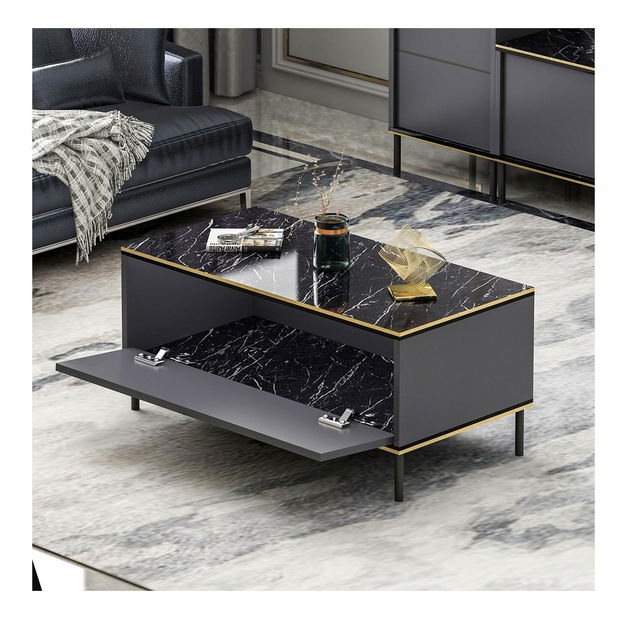 Konferenčný stolík Iris (antracit)