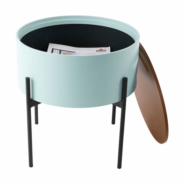 Kisasztal Moris (mentol + fekete)