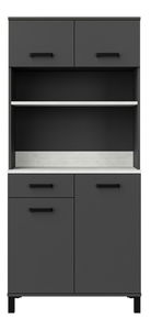 Ormar sa policama Lindia 80