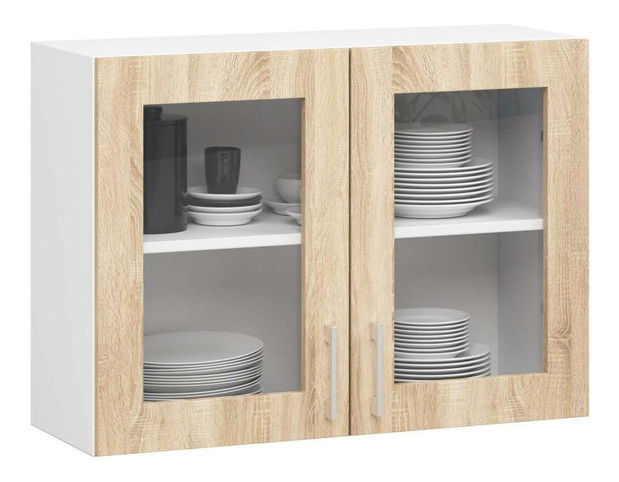 Kuchynská zostava 240 cm Lula TYP2 B (biela + dub sonoma)