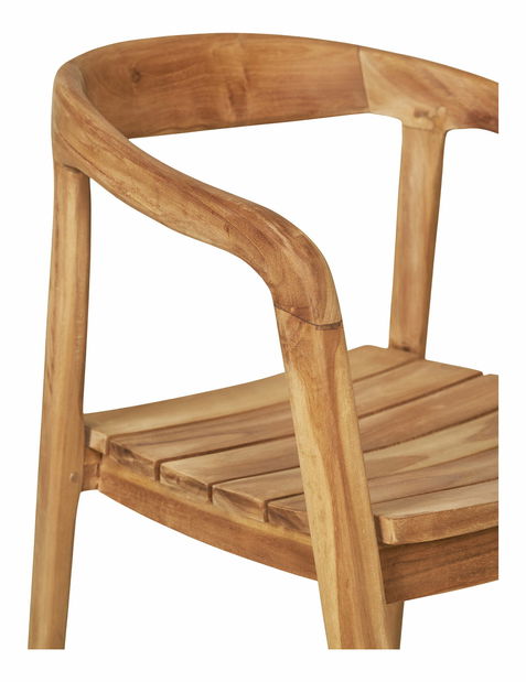 Záhradná stolička Ouloriaora (prírodná)