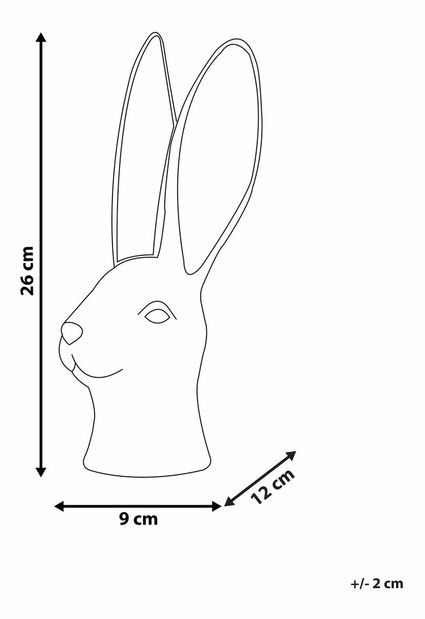 Figurină decorativă Gilly (alb)