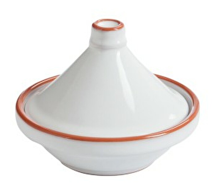 Miska na zapekanie Jolipa Tagine mini (12x12x9cm) (Terakota + Biela)