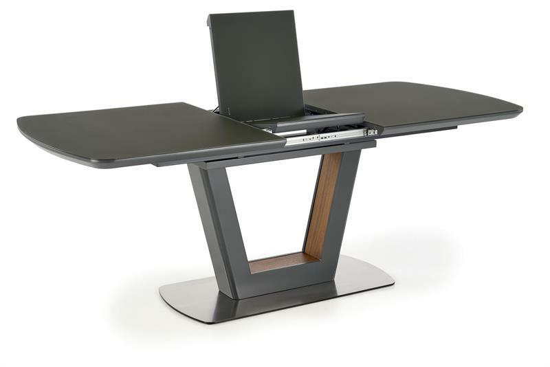 Széthúzható étkezőasztal 160-240 cm Billie (antracit) (6 8 fő részére)