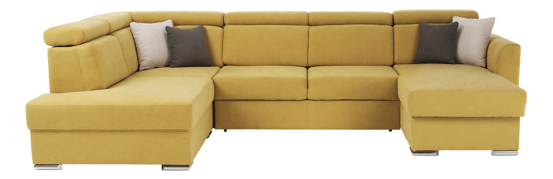 Rohová sedačka U Maidstone (žltá) (L)