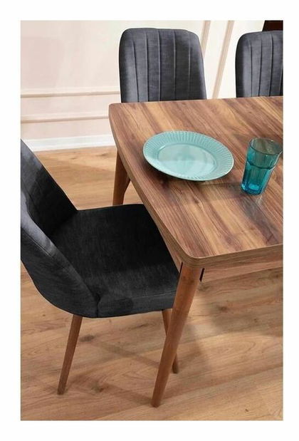 Jedálenský set Lidya (antracit) (pre 4 osoby) 1