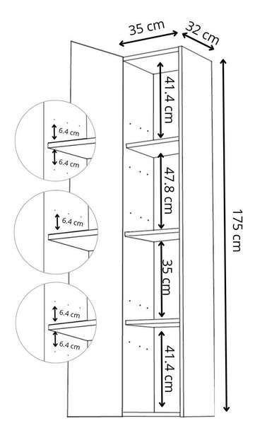 Závesná kúpeľňová skrinka Valiant 175 (craft zlatý + čierna)
