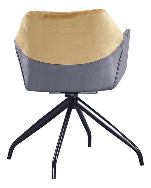 Otočné kreslo Sarkin (sivá + camel)