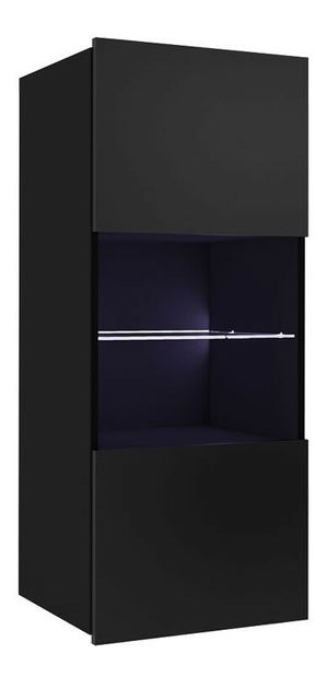 Függesztett vitrin BR05 Benji (fekete + fényes fekete)