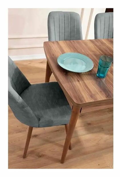 Jedálenský set Lidya (sivá) (pre 4 osoby)