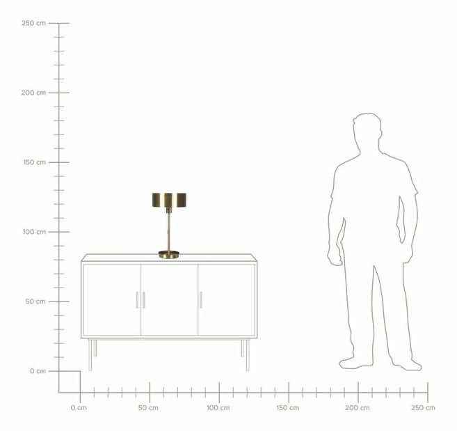 Lampă de masă Aobo (auriu)