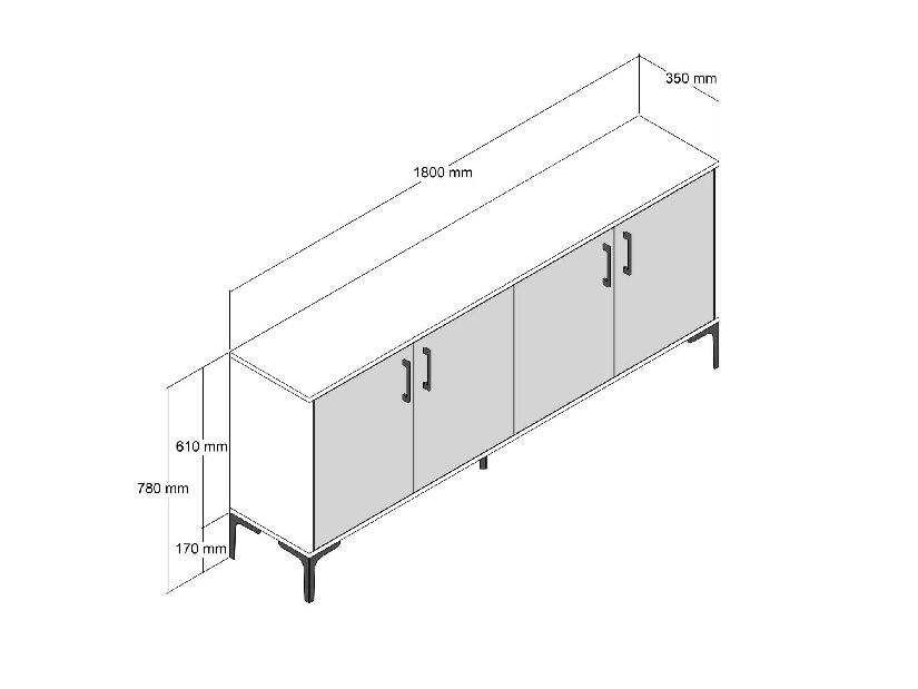 Dulap Kloe (Nuc + Negru)