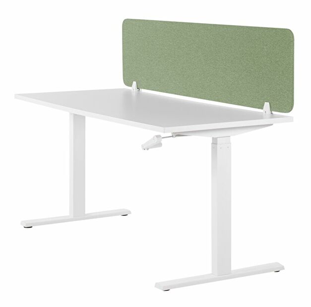 Panou separator birou 160 x 40 cm Walda (verde)