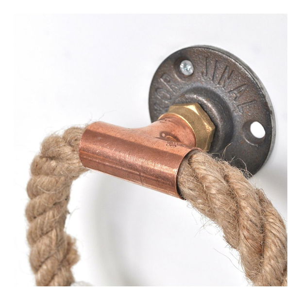 Nástenný vešiak Nenanu 46 (ružová + zlatá)