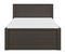 Egyszemélyes ágy 120 cm Kaspian LOZ/120/T (wenge)