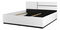 Franciaágy 180 cm Crossroad S32 (fehér + fekete)