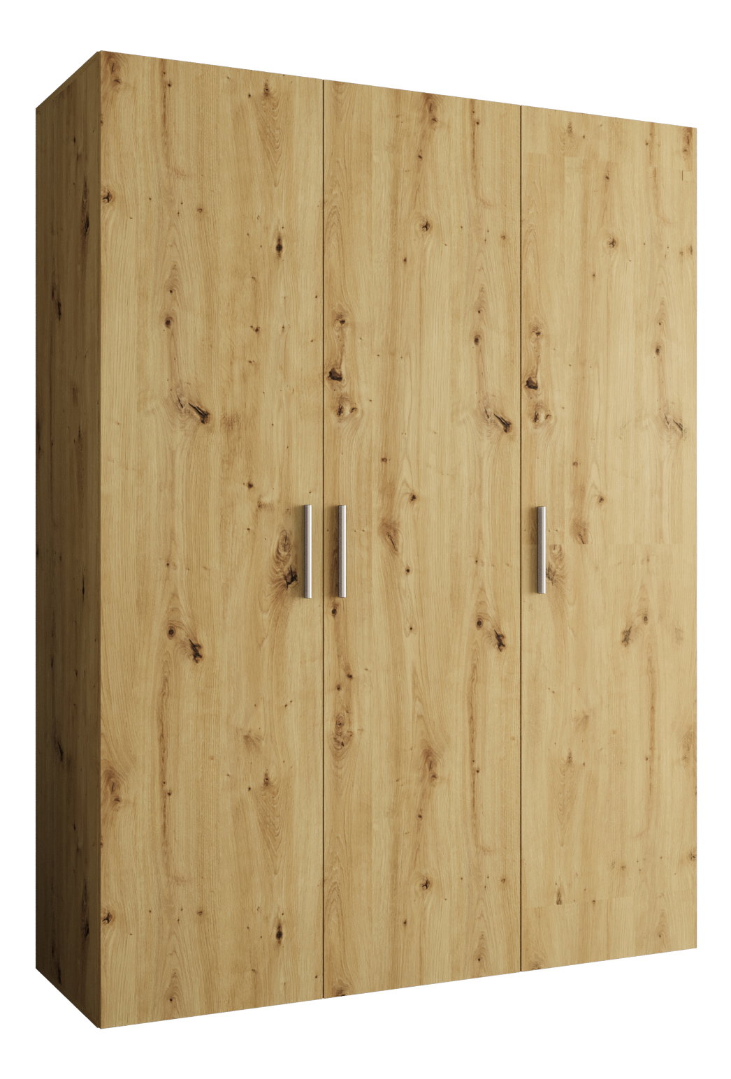 Dulap de haine 150 cm Borry 1 (Stejar artisan + Argintiu)