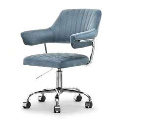 Stolička Merylyn (modrá + chrómová)