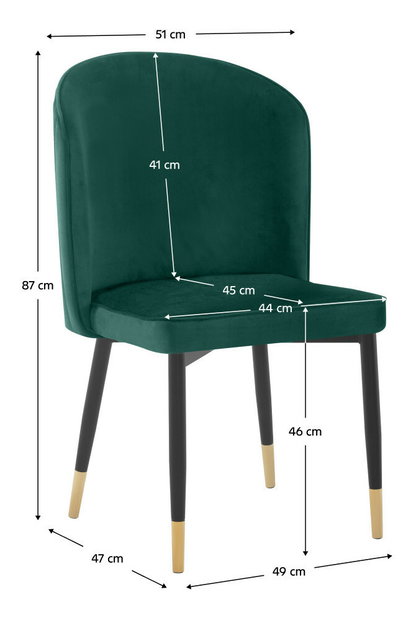 Jedálenská stolička Uda (zelená)