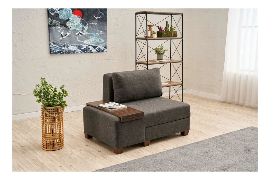 Fotoliu extensibil Perenilla L (S) (antracit + Nuc)