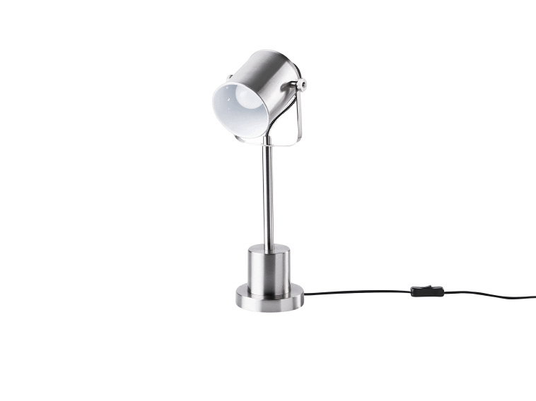 Stolná lampa Kaston (strieborná)