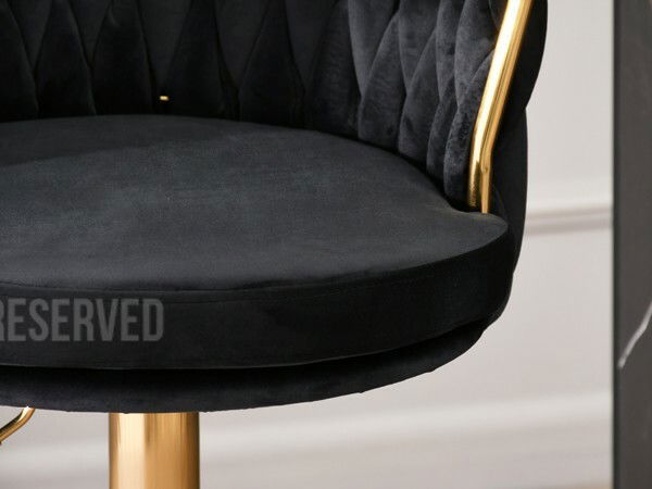 Scaun Adel (negru + auriu)