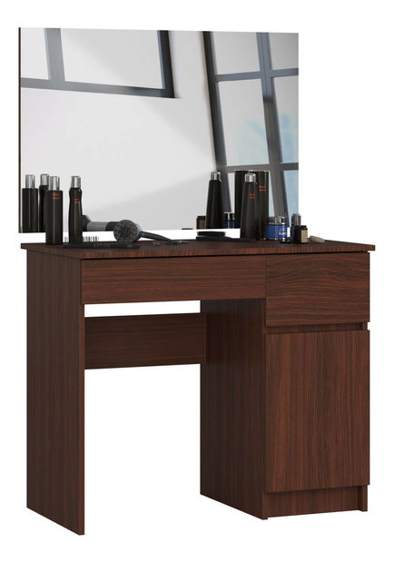 Toaletný stolík Parijat (wenge) (so zrkadlom) (P)