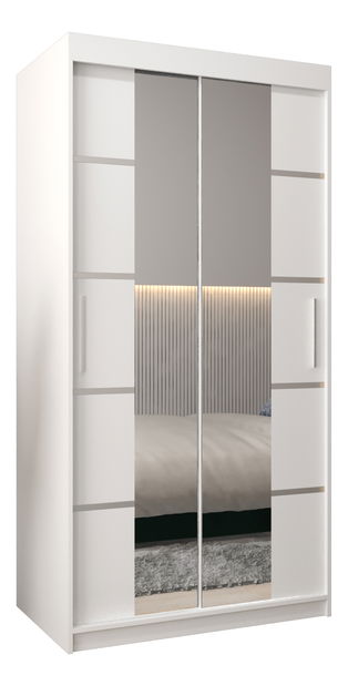 Dulap de haine 120 cm Verika 4 120 (alb)