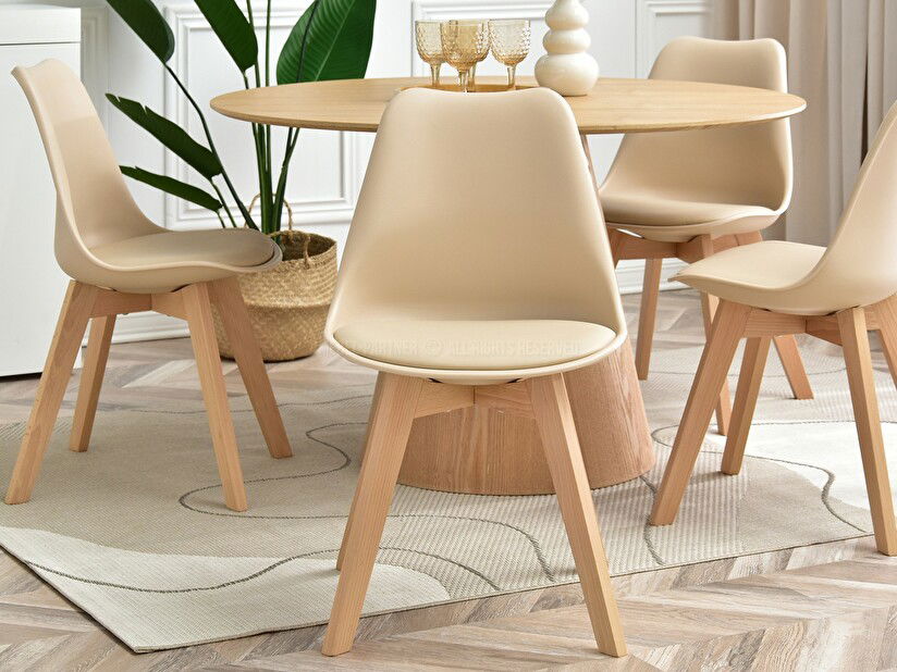 Stolica Large Wood (bež + crna)