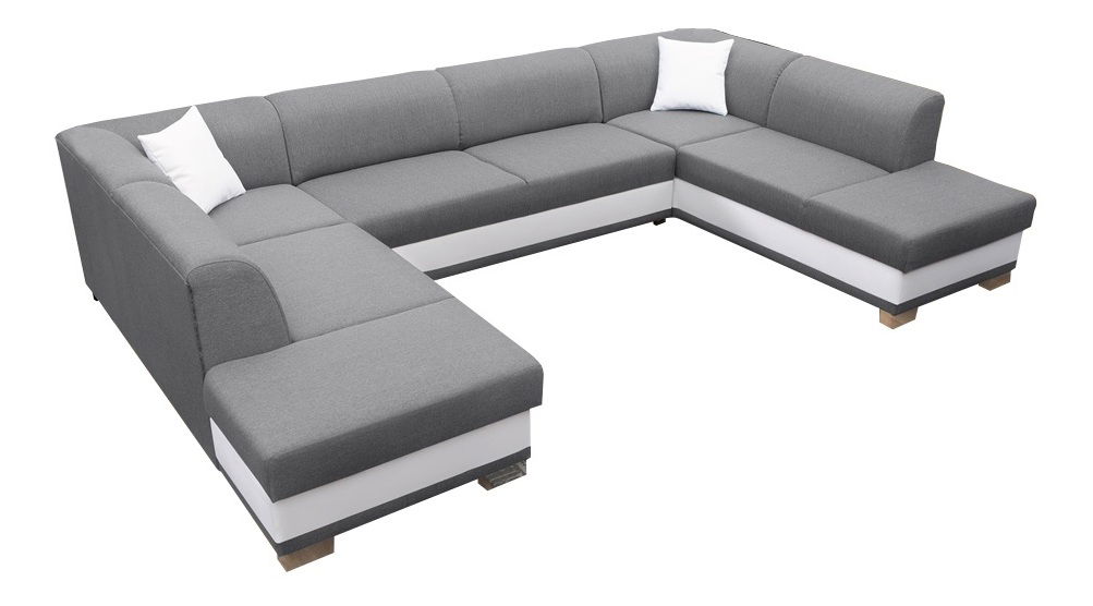 Kutna garnitura U Darcia (siva+ bijela) (L) 