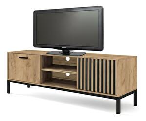 TV asztal/szekrény Lamello RTV1 (craft tölgy + fekete)