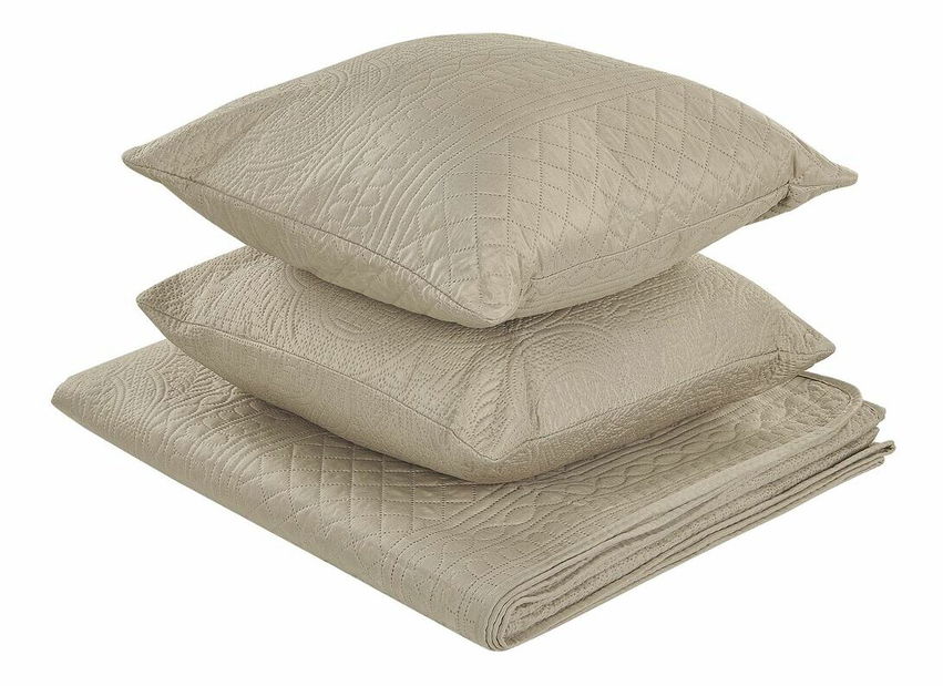 Set cuvertură de pat și pernă 140 x 210 cm Samarie (gri) 