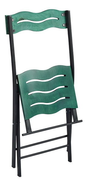 Súprava záhradného stola a stoličiek (3 kusy) Bonita (zelená + čierna)