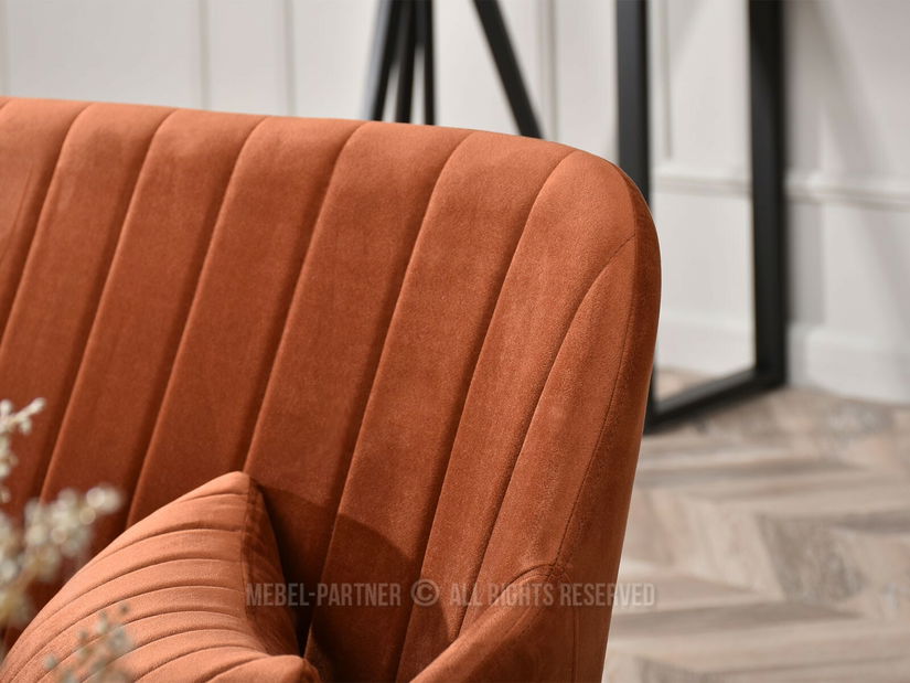 Pohovka Osmol S (medená + zlatá)