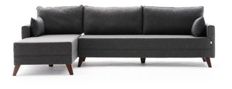 Canapea extensibilă Bellina 1 (antracit) (S)