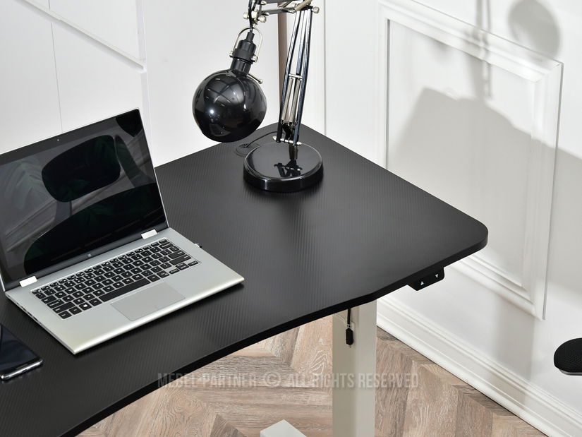 PC stolík Wilhelm (čierna + biela)