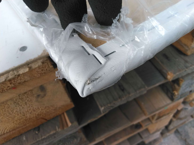 Čalúnený nástenný panel Pag 60x30 (biela) *bazár