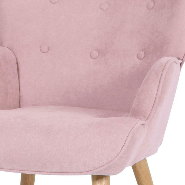 Fotoliu cu suport picioare Avanzabamos (roz)