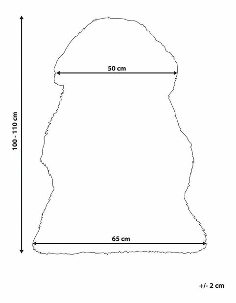 Covor 65x110 cm ULUNDI (piele) (gri închis)