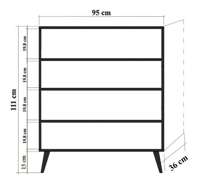 Skrinka Maluxe (bieločierna)