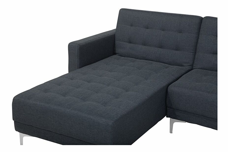 Rohová sedačka v tvare U ABERLADY (textil) (tmavosivá)